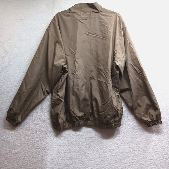 SB Tech Men's Windbreaker Jacket Mesh Lined Brown Size XL Full Zip - Picture 2 of 13